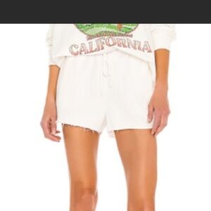 Revolve • Show Me Your MuMu White Joggers Shorts • Sz XS • NWOT!